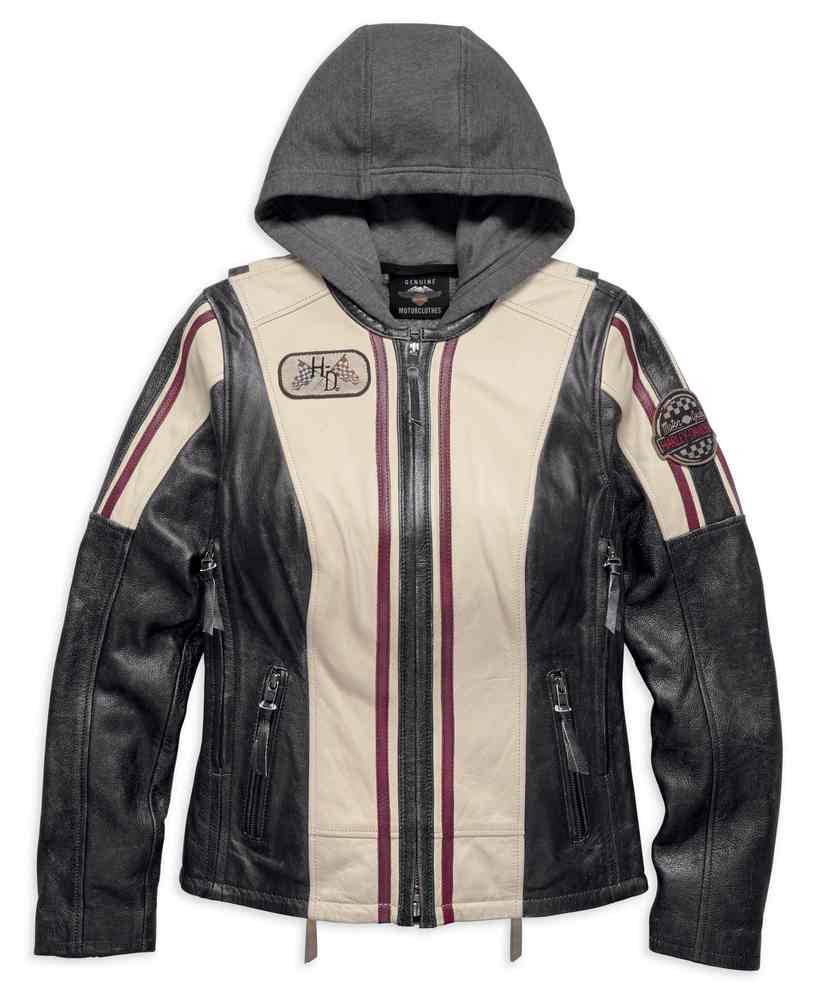 Harley-Davidson® Women's Alyssa 3-in-1 Leather Jacket, Stone 97004