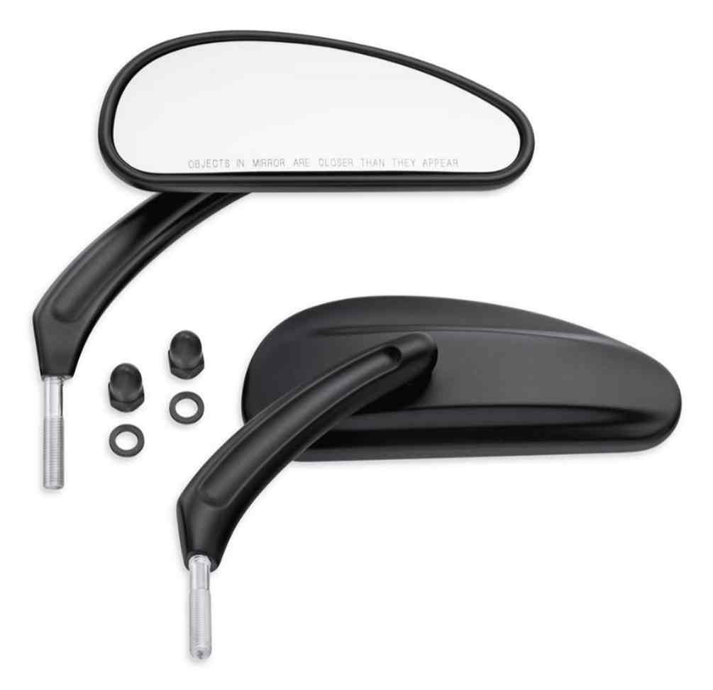 Harley-Davidson® Profile Custom Mirrors - Stain Black, Fits XG