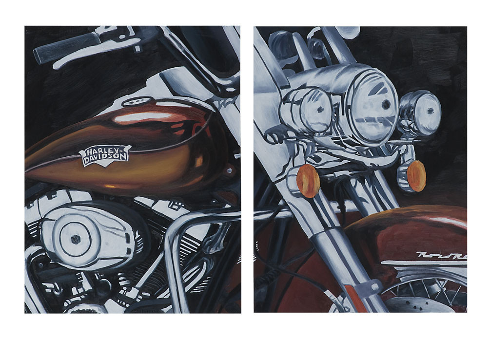 Harley-Davidson® Road King Limited Edition Hand Painted Artwork