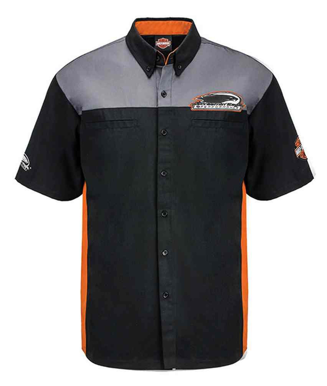 Harley-Davidson® Mens Screamin' Eagle Colorblocked Momentum Crew Shirt  HARLMW0060