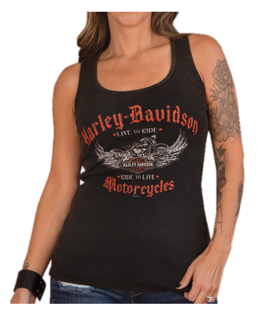 Harley-Davidson® Women's Embellished Reign Sleeveless Tank Top