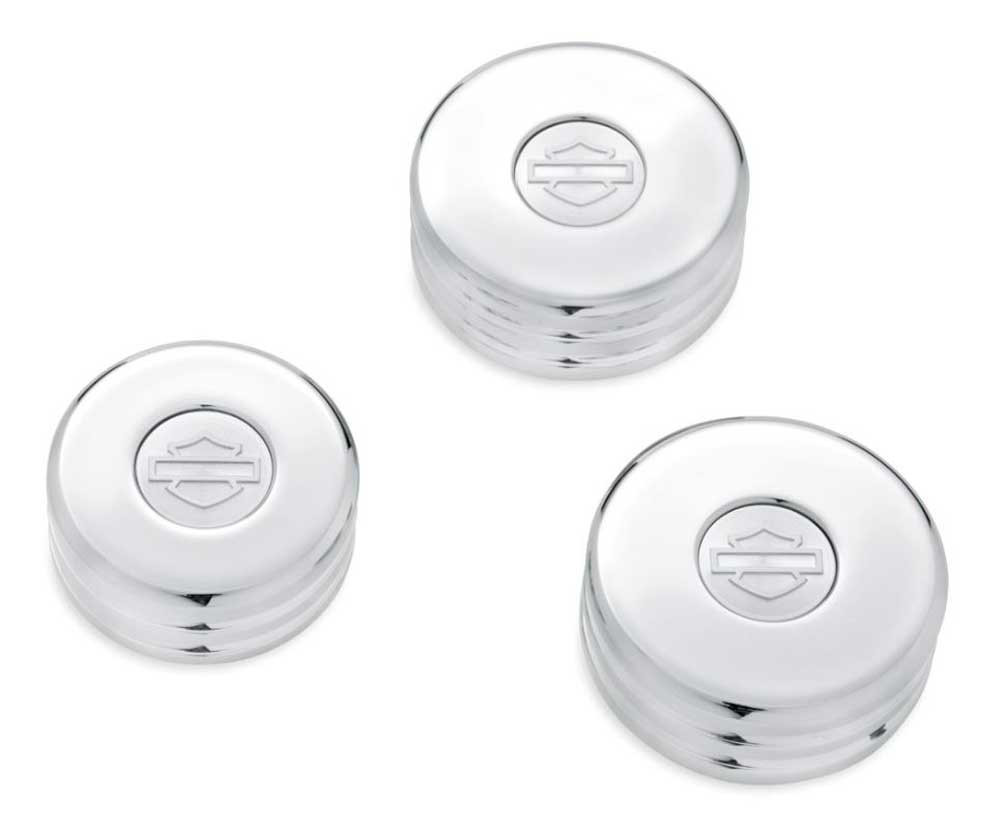 Harley-Davidson® Upper Fork Nut Covers - Chrome, Multi-Fit Item