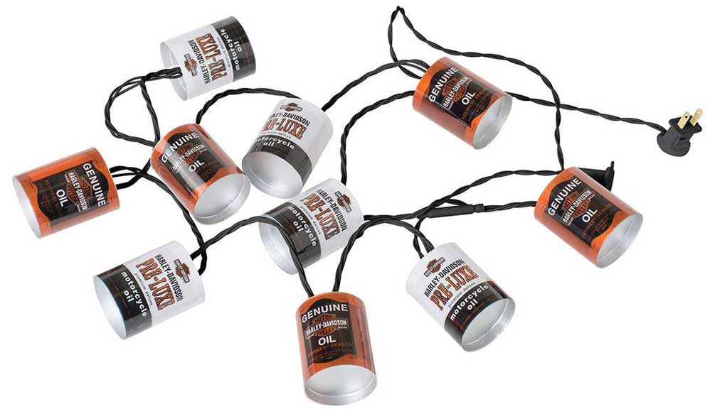 Harley-Davidson® Oil Can Party Lights HDL-10018 - Wisconsin Harley