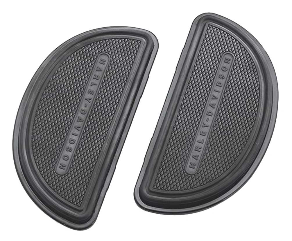 HarleyDavidson® HalfMoon Passenger Footboard Pans & Inserts Black