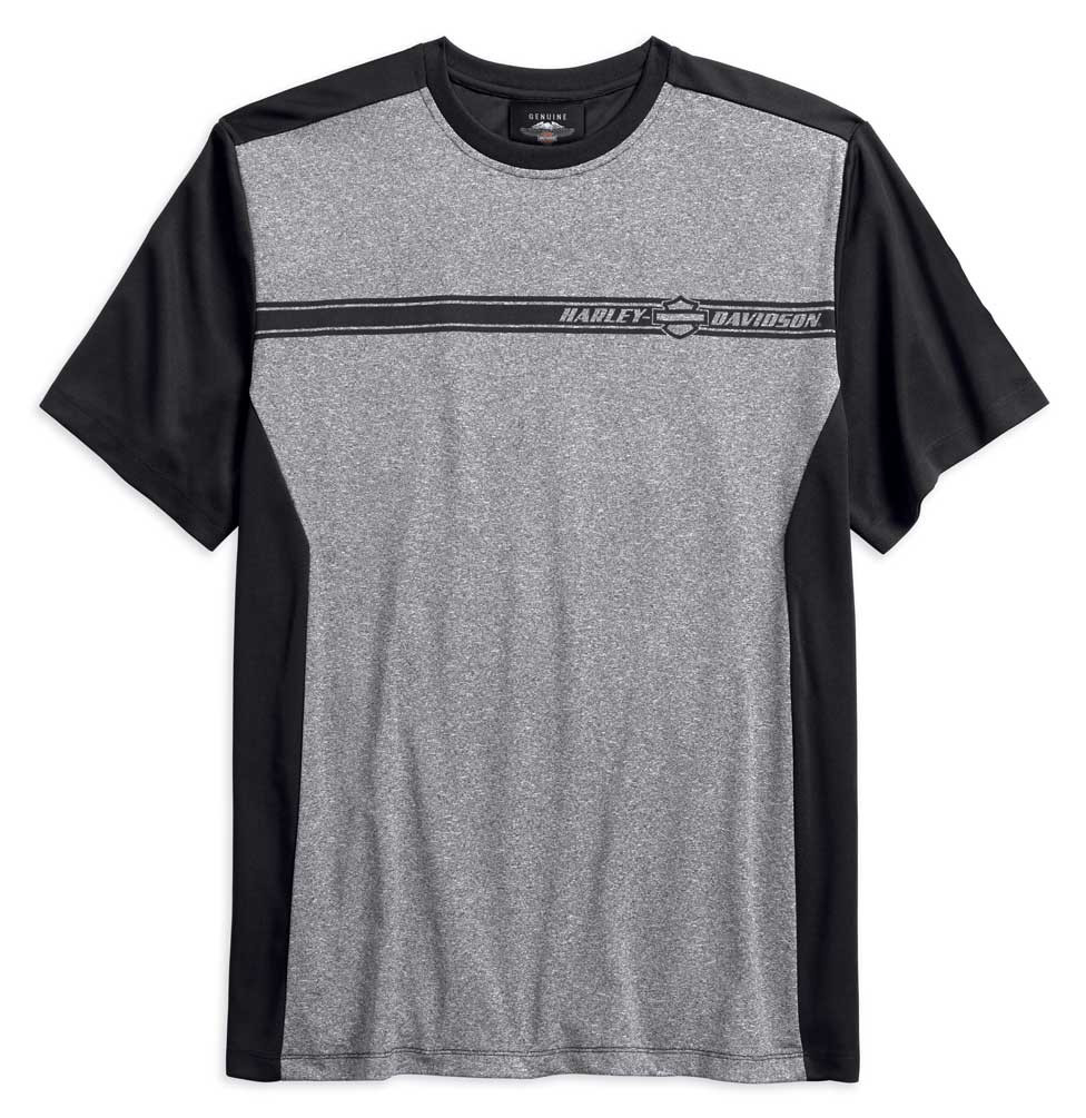 Harley-Davidson® Men's Chest Stripe Colorblocked Short Sleeve Tee