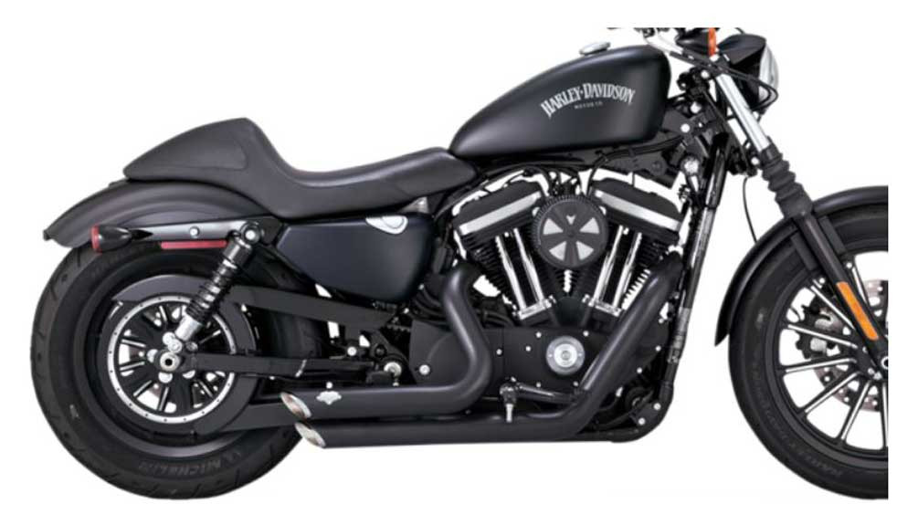 Vance & Hines Short Shots Pipe, Fits H-D XL Models - Black Finish