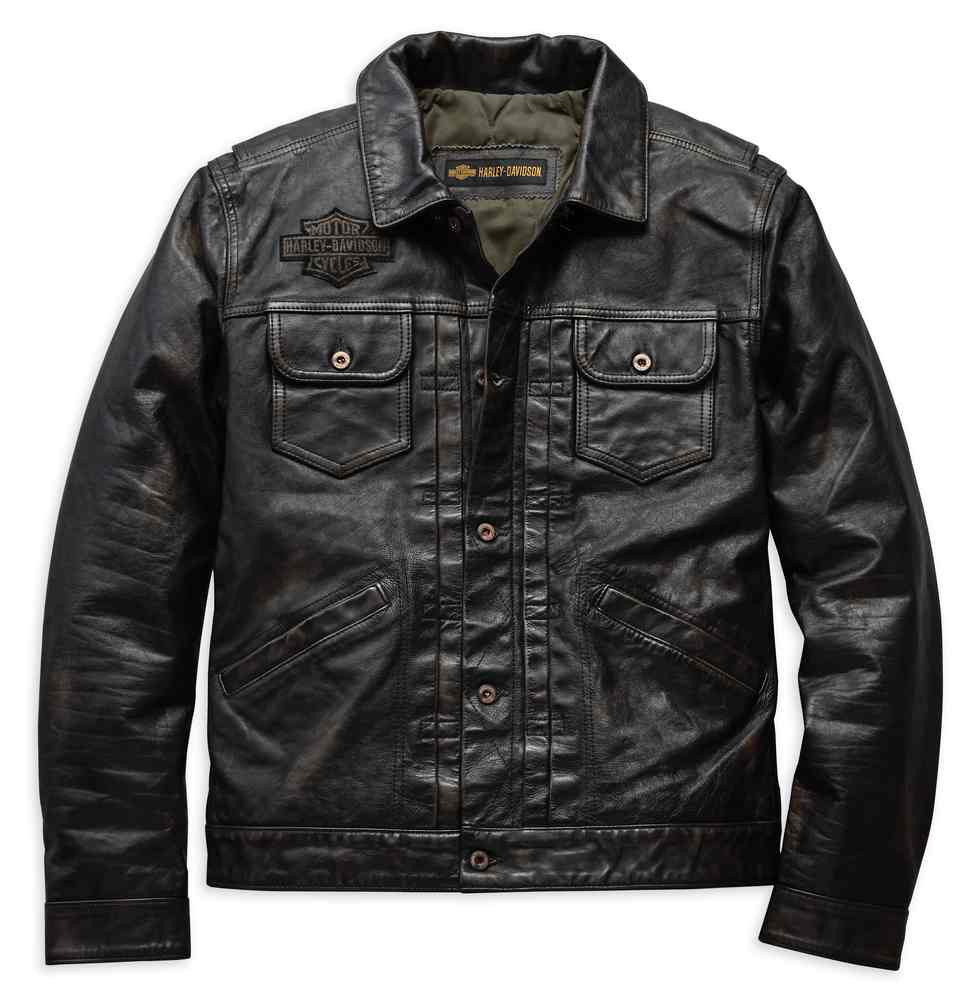Harley-Davidson® Men's Digger Slim Fit Washed Leather Jacket