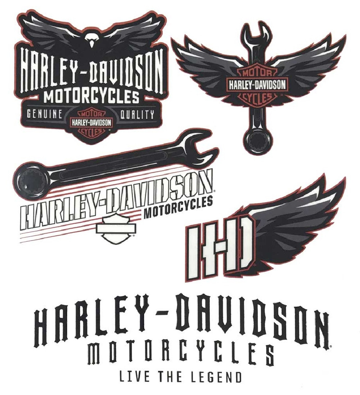 Harley Davidson Tattoo Black Wings PNG  Etsy Ireland