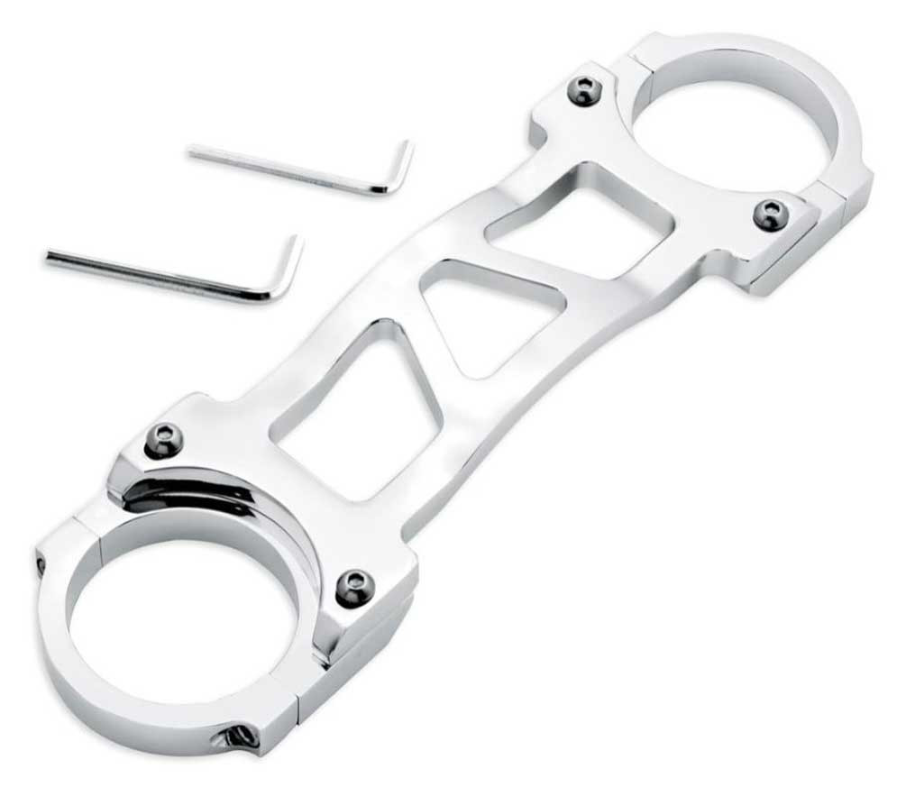 Harley-Davidson® Custom Fork Brace, Fits Dyna Models - Chrome