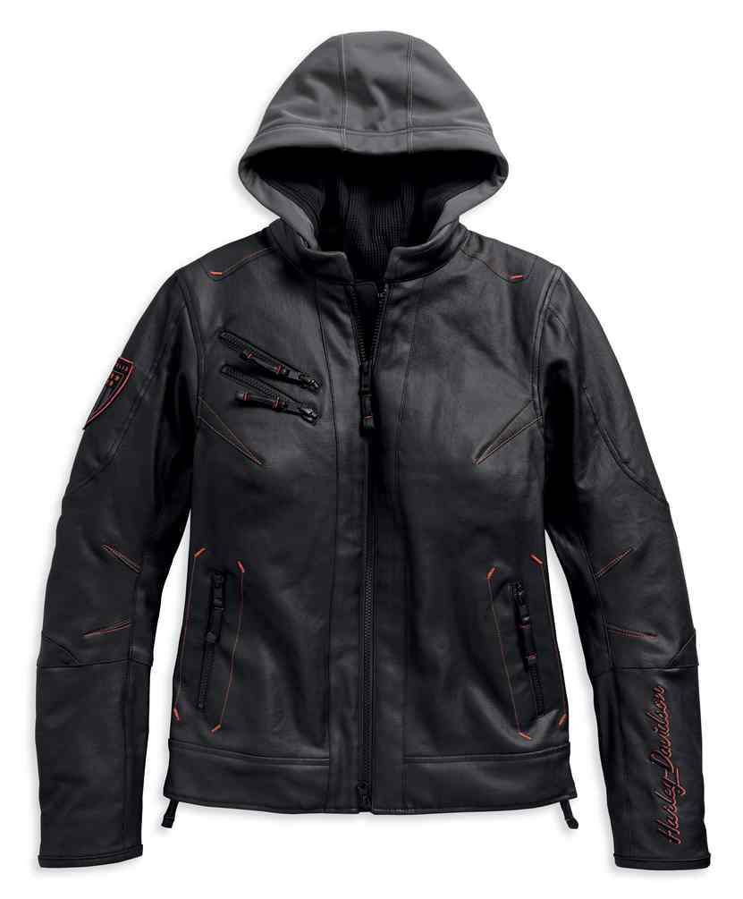 Harley-Davidson® Women's Hensal 3-IN-1 Riding Vented Jacket, Black