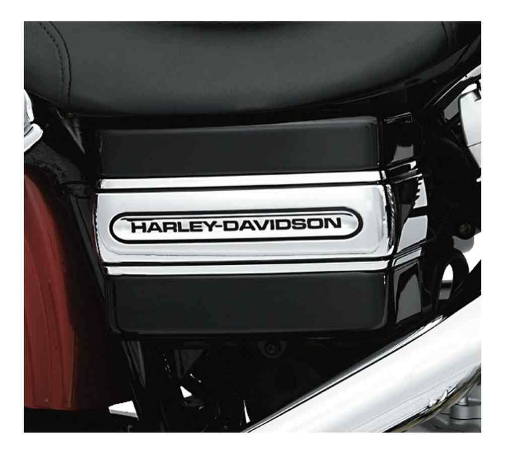 HarleyDavidson® Chrome Script Battery Cover Band, Fit 0617 Dyna