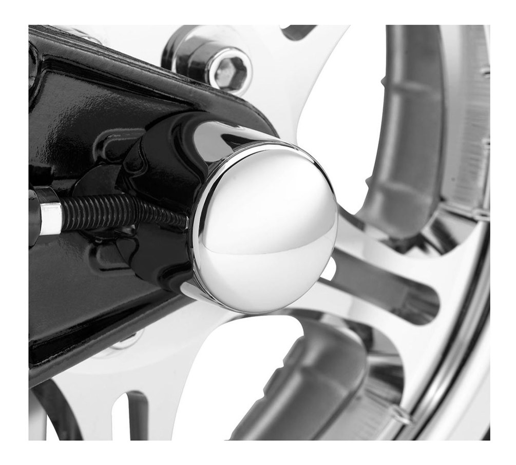 HarleyDavidson® Rear Axle Nut Covers Chrome, Fits Dyna & Softail