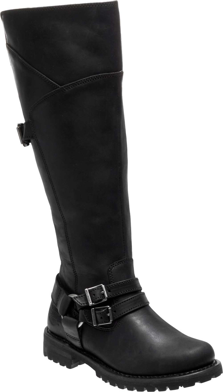 た*゜様 Harley Davidson ブラックロングブーツ Harley-Davidson® Women's Lomita 15.25-Inch Black or Wine