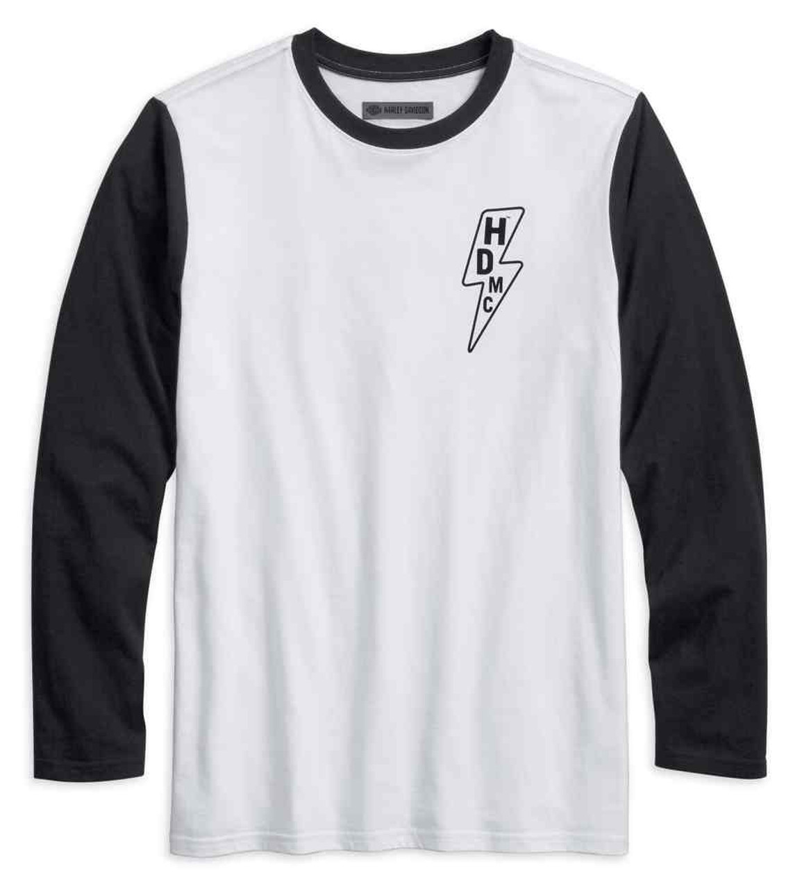 Harley-Davidson® Men's Lightning Bolt Slim Fit Baseball Tee