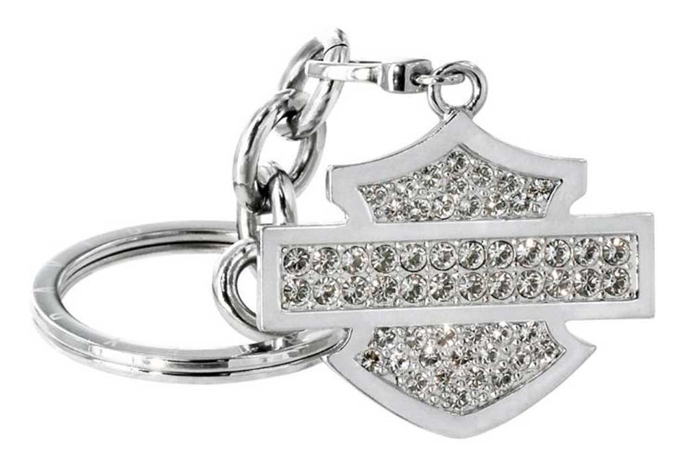 Harley-Davidson® Women's Swarovski Elements Bar & Shield Key Chain
