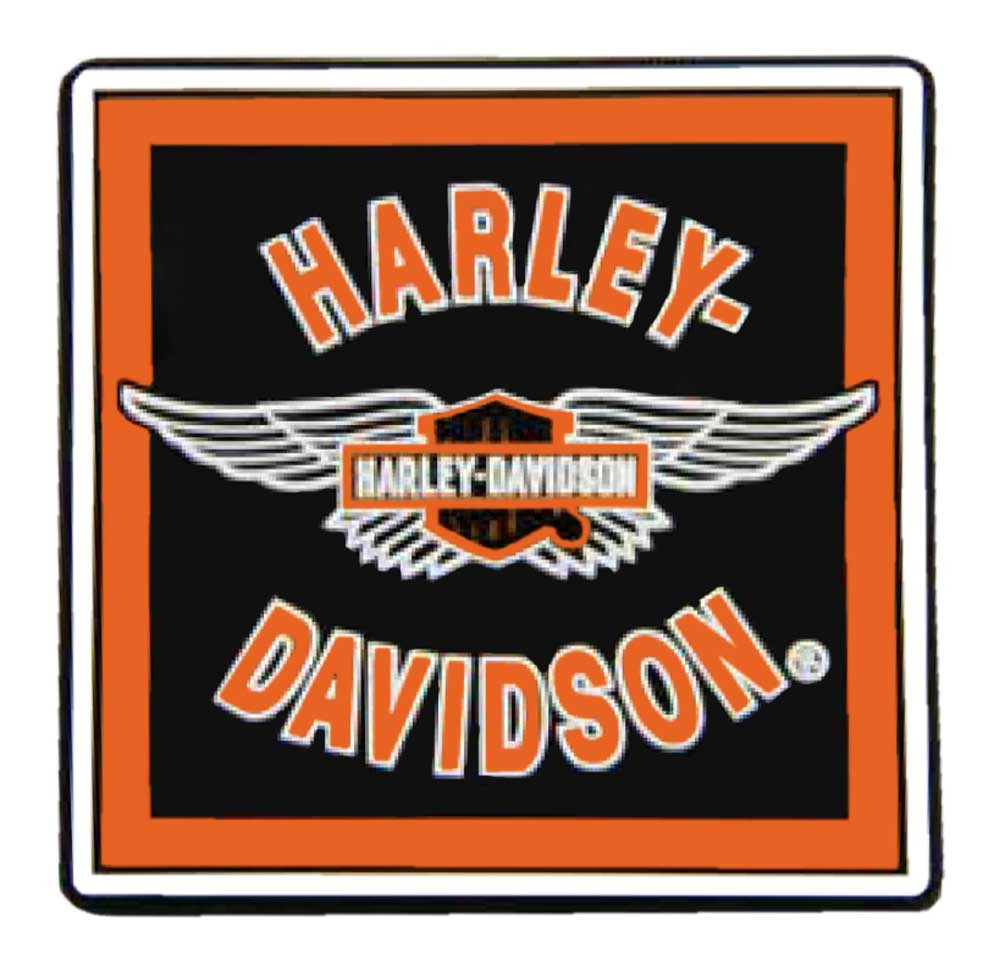Harley-Davidson® Winged Bar & Shield Logo Mile-Tile Rubber Magnet