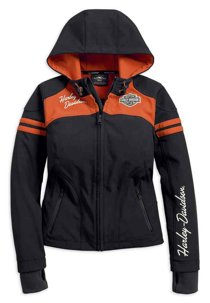 Harley-Davidson® Women's Miss Enthusiast Soft Shell Jacket, Black