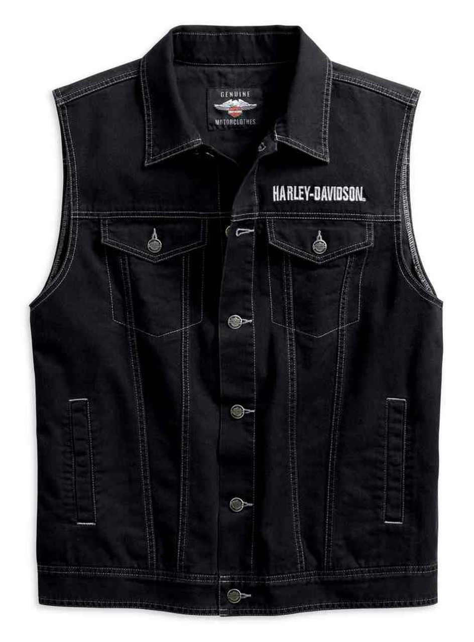 men's upright eagle denim vest