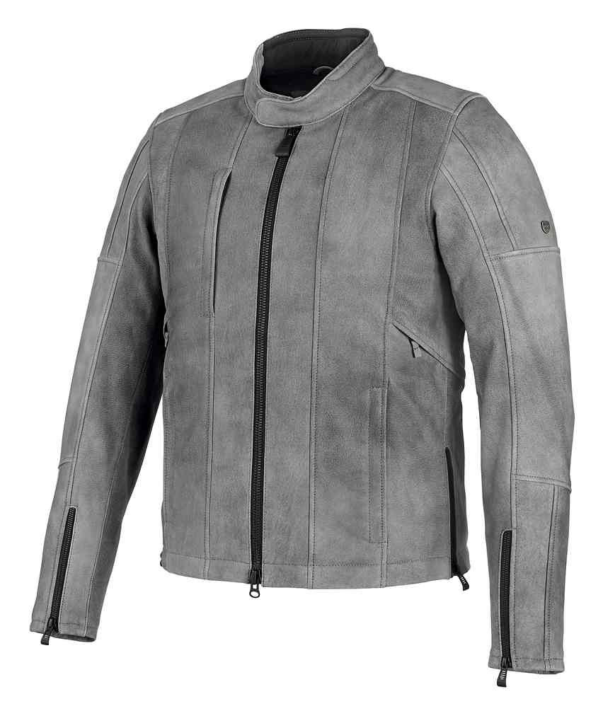 Harley-Davidson® Men's Burghal Slim Fit Leather Jacket, Gray 98061