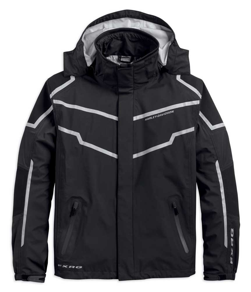 HarleyDavidson® Men's FXRG Waterproof & Breathable Rain Jacket, Black