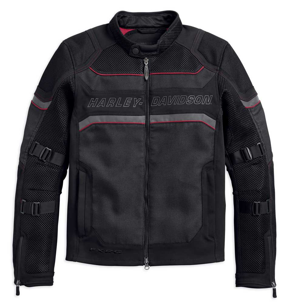HARLEY DAVIDSON / ジャケット/L/ポリエステル/BLK/97030-19VM Harley-Davidson® Men's FXRG Mesh Slim Fit Riding Jacket, Black