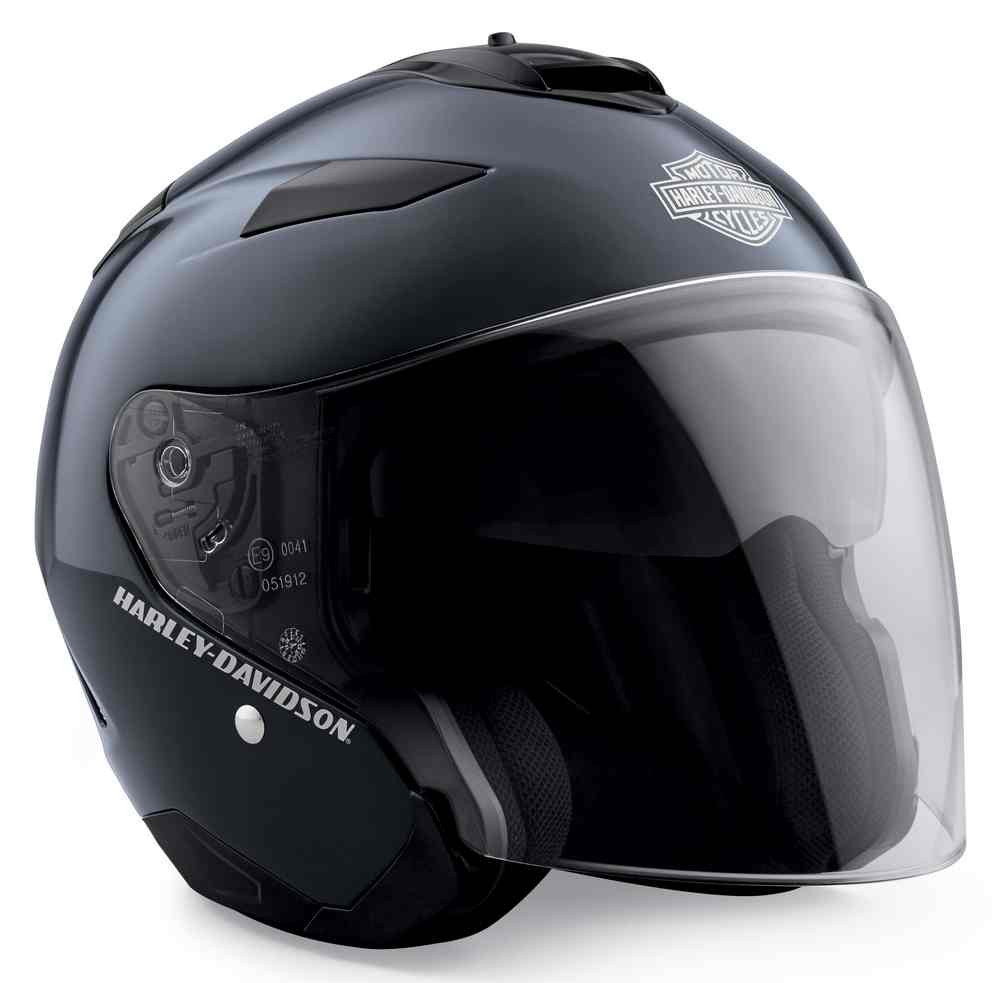 Harley-Davidson® Mens Maywood Sun Shield H27 3/4 Helmet, Midnight