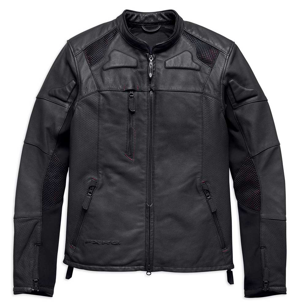 Harley-Davidson® Men's FXRG Perforated Slim Fit Leather Jacket
