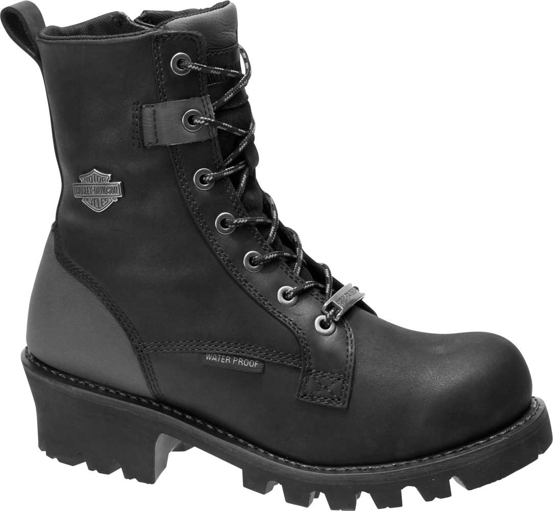 Harley-Davidson® Men's Denslow 7-Inch Waterproof Black Motorcycle
