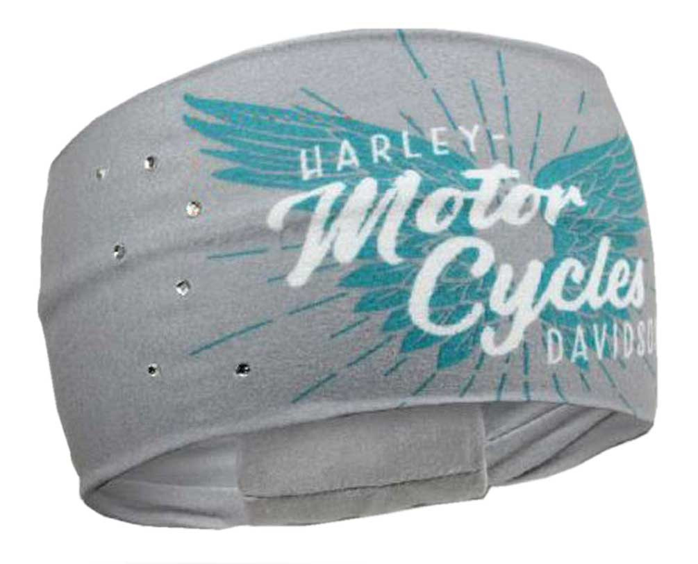 HarleyDavidson® Women's Winged Script Pure Freedom Headband, Gray