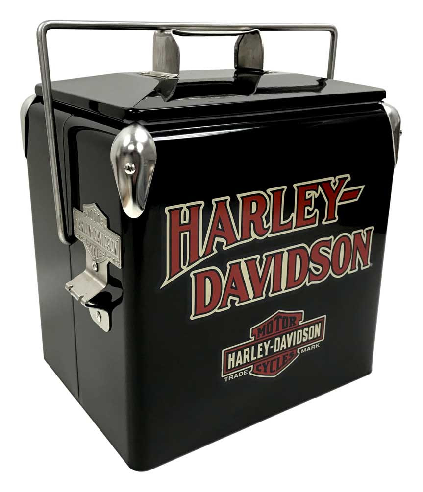Harley-Davidson® Bar & Shield Retro Metal Cooler - 13 liter, Black