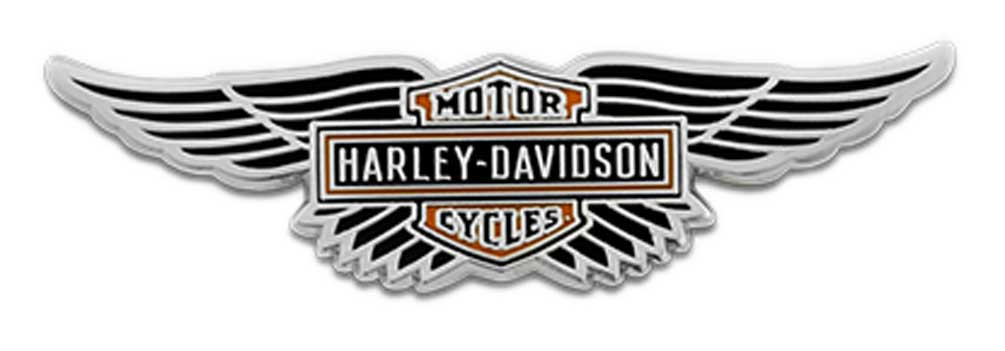 Harley-Davidson® 1.75 in. Winged Bar & Shield Logo Pin, Shiny