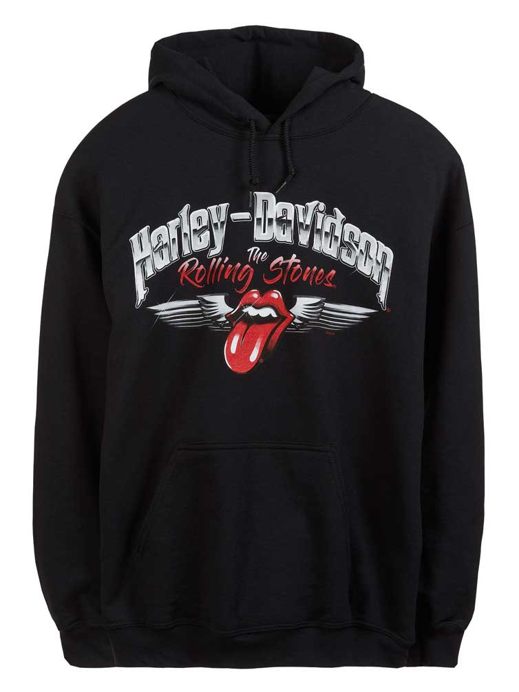 Harley-Davidson® Men's Rolling Stones Chrome Wings Fleece Pullover