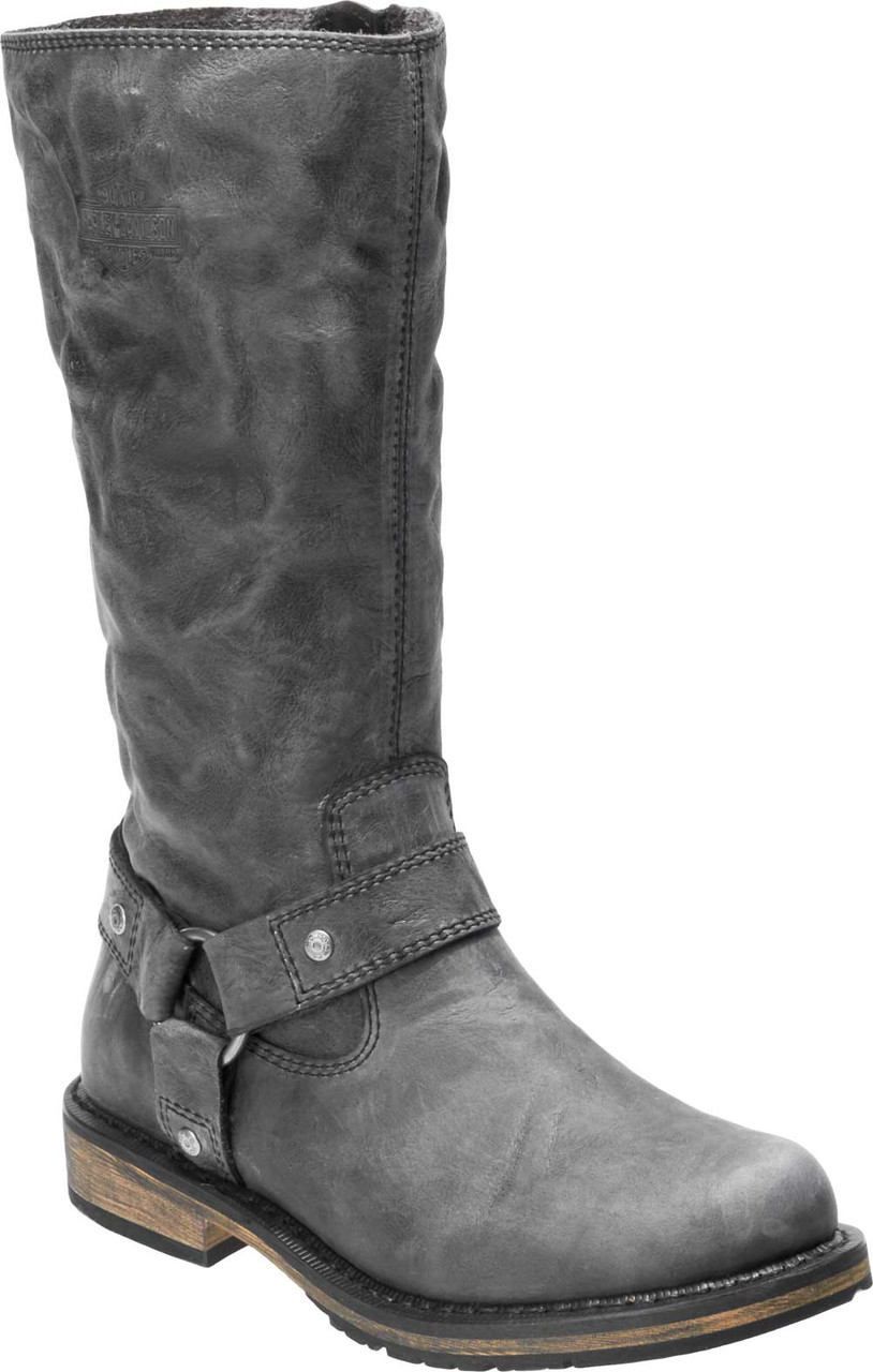 靴 Harley Davidson Women Riding Boots Shay Harley-Davidson® Women's Salley 11-In Grey or Bwn Leather
