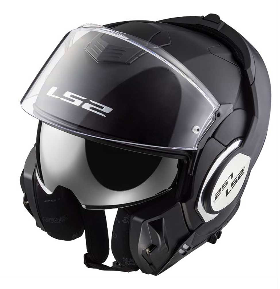LS2 Helmets Modular Valiant Touring Motorcycle Helmet, Solid Matte