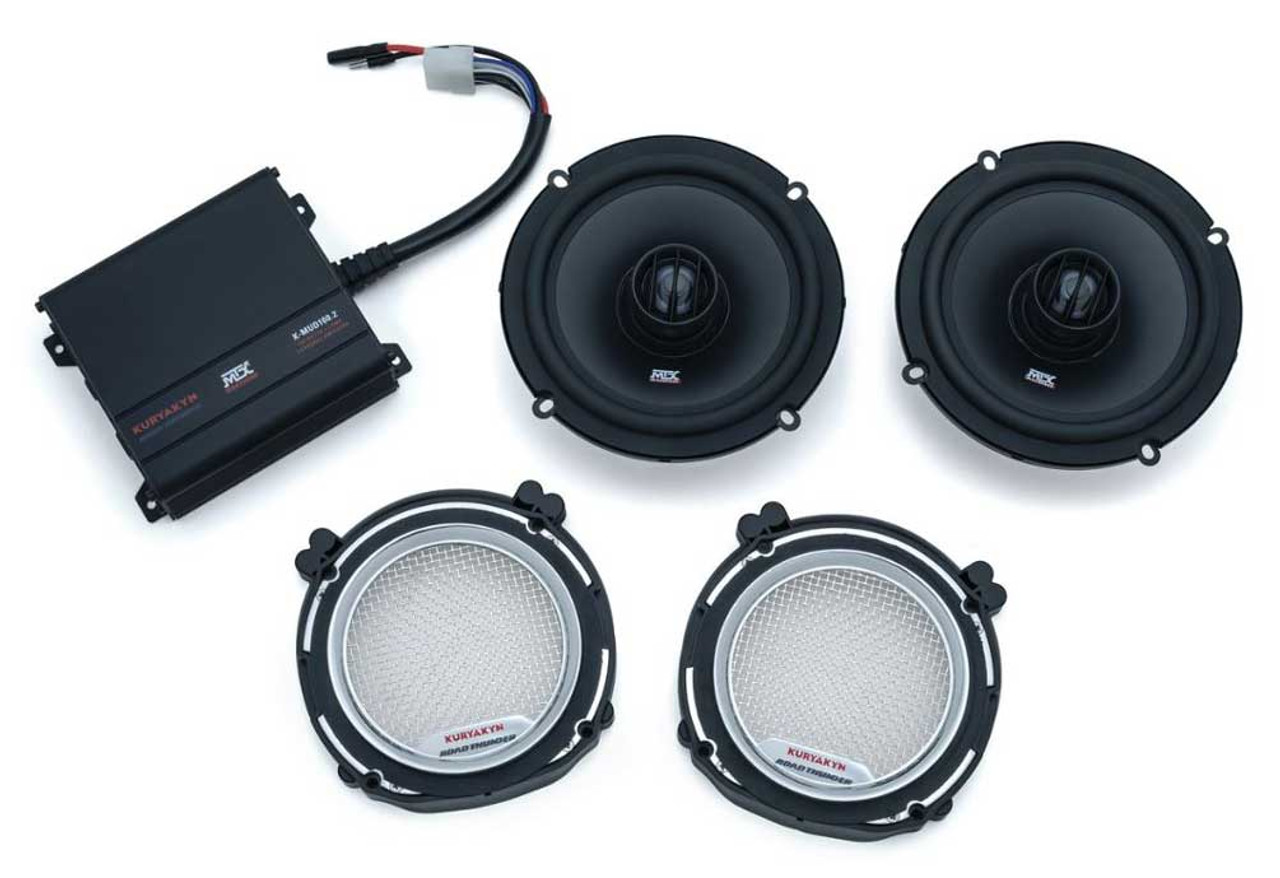 Kuryakyn Road Thunder Fairing Speaker Kit By MTX, Fits