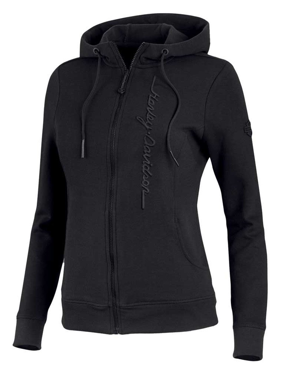 Harley-Davidson® Women's Tonal Embossed Zip-Front Hoodie