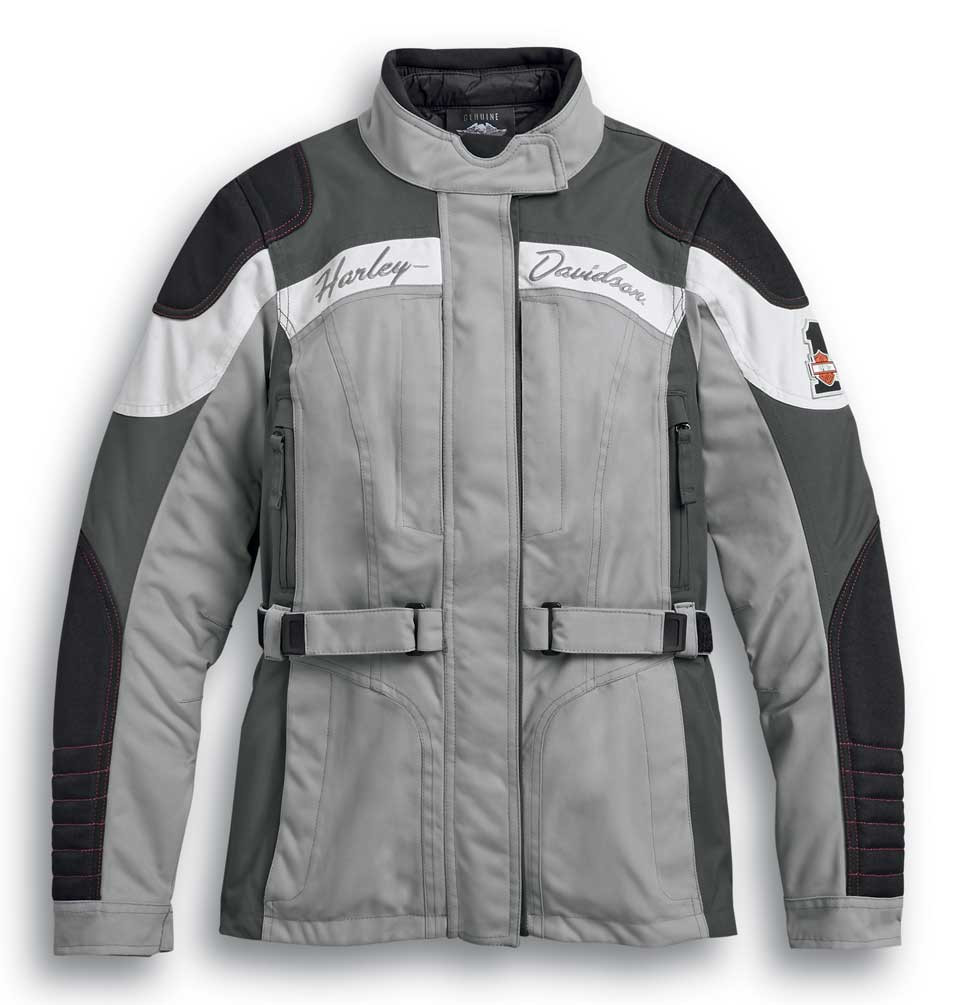 HARLEY-DAVIDSON ボンバージャケット グレー Harley-Davidson® Women's Vanocker Waterproof Riding Jacket - Gray