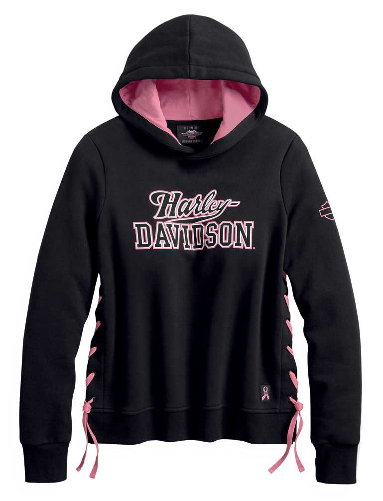 Harley-Davidson® Women's Pink Label Side-Laced Pullover Hoodie