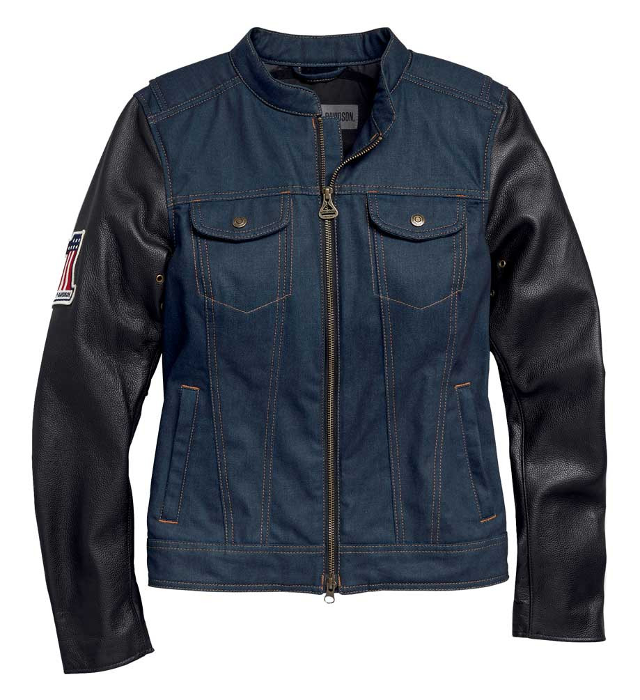 Harley-Davidson® Women's Abrasion-Resistant Denim Riding Jacket