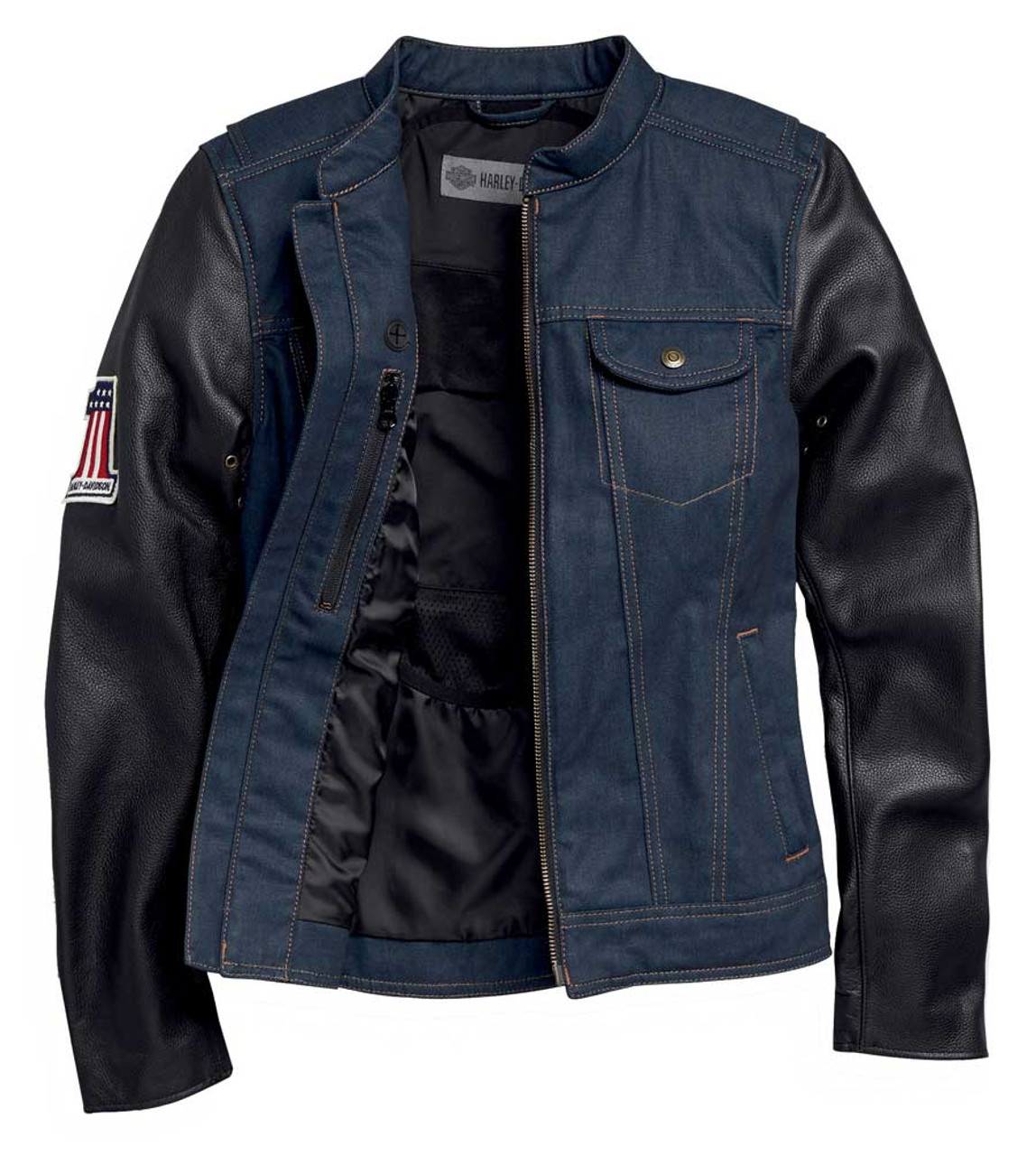 jaket jeans harley davidson