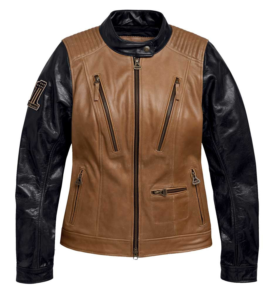 Harley-Davidson® Womens Arterial Colorblocked Buffalo Leather
