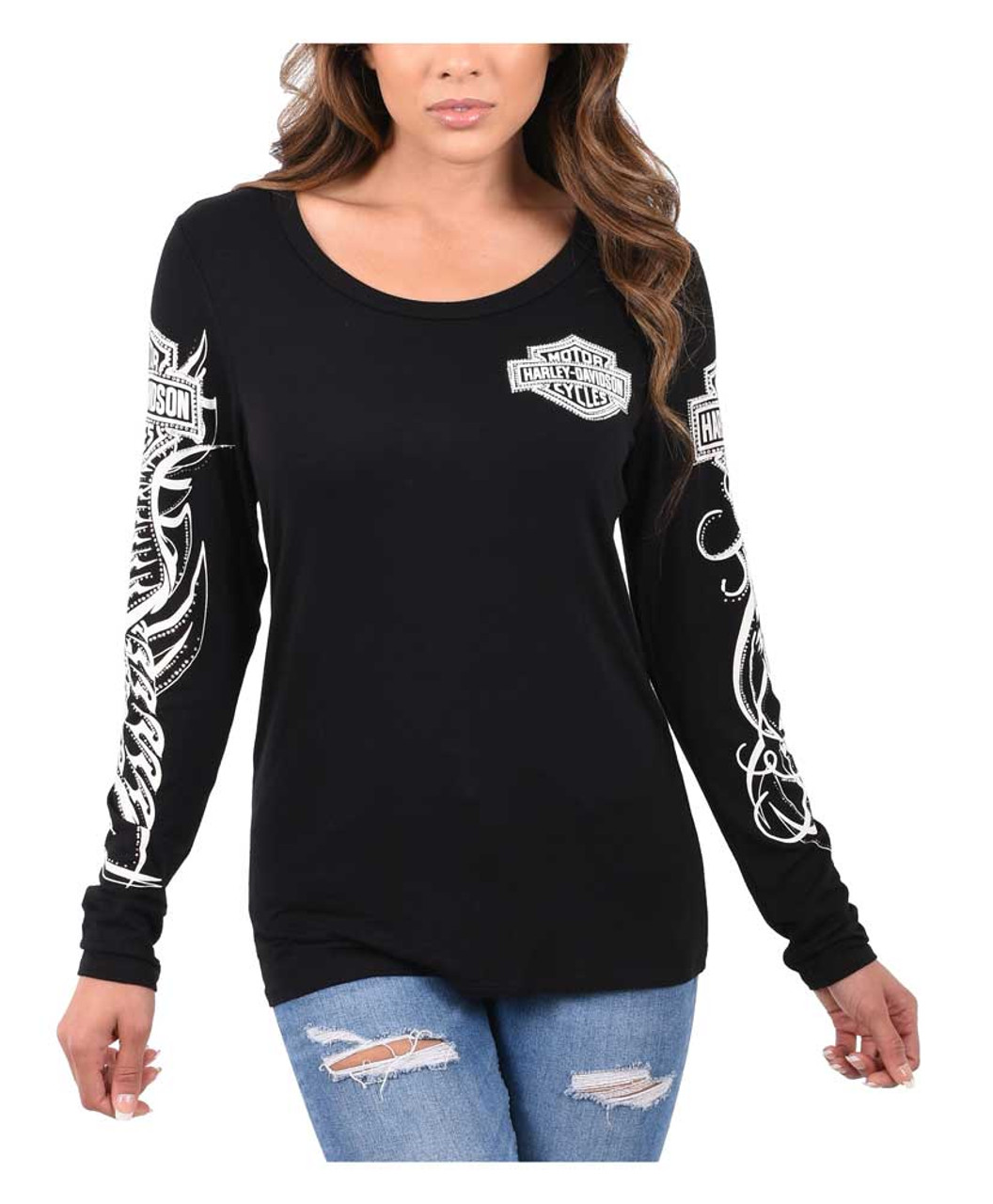 AM1366 Lindsay logo tops black ブラック AM1366 Lindsay logo tops black ブラック