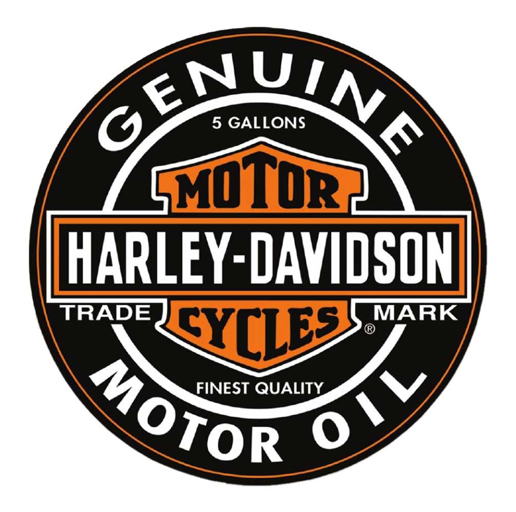 Harley-Davidson® Motor Oil Bar & Shield Logo Round Puzzle - 26.5