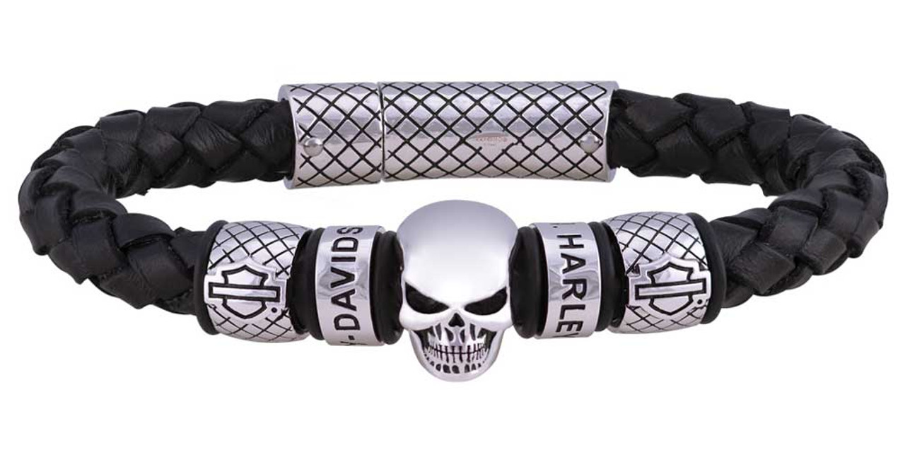 Harley-Davidson® Men's Skull Braided 