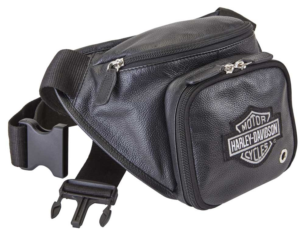 Harley-Davidson® Genuine Grain Leather Bar & Shield Logo Belt Bag