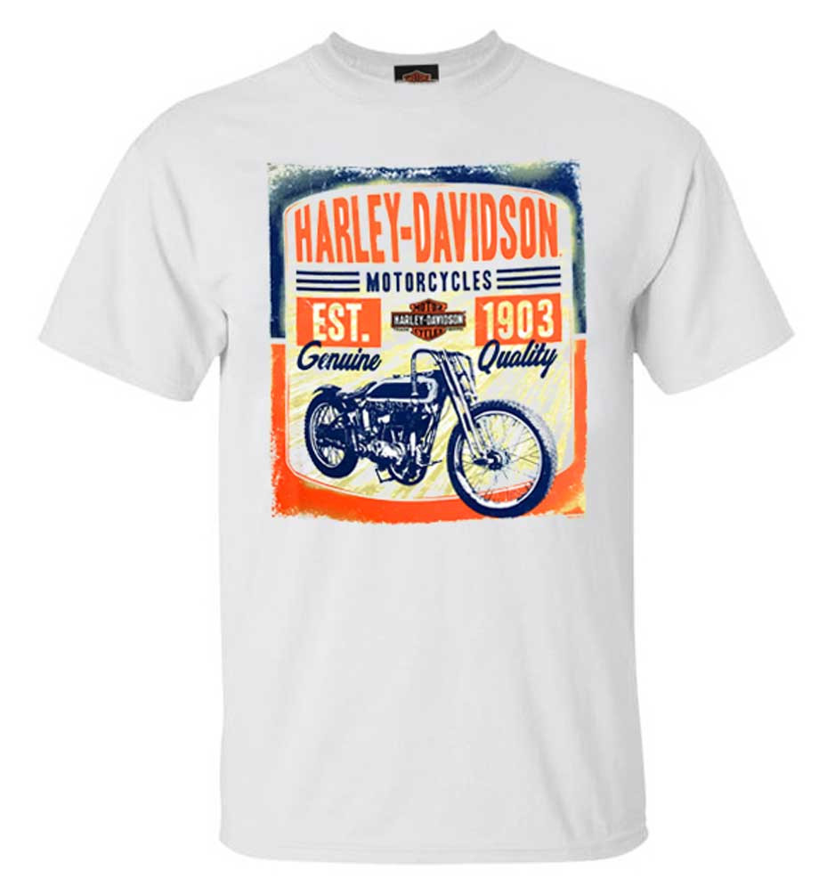 Harley-Davidson® Men's Vintage Track Short Sleeve Crew-Neck T