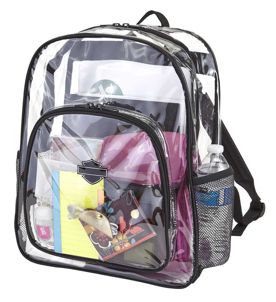 HarleyDavidson® Clear Security Backpack Total Transparency, 16 x 12