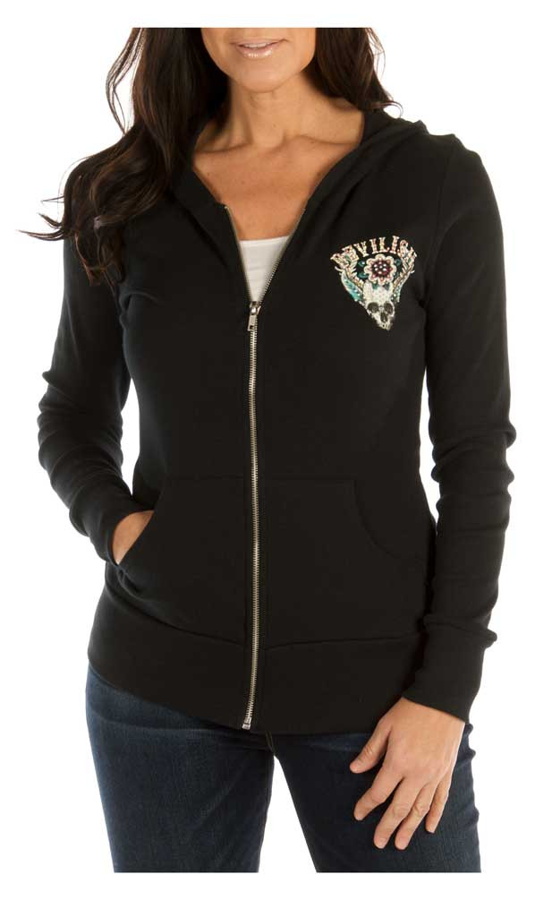 Devilish Embellished Zip 