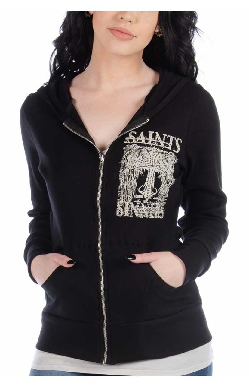 womens saints hoodie