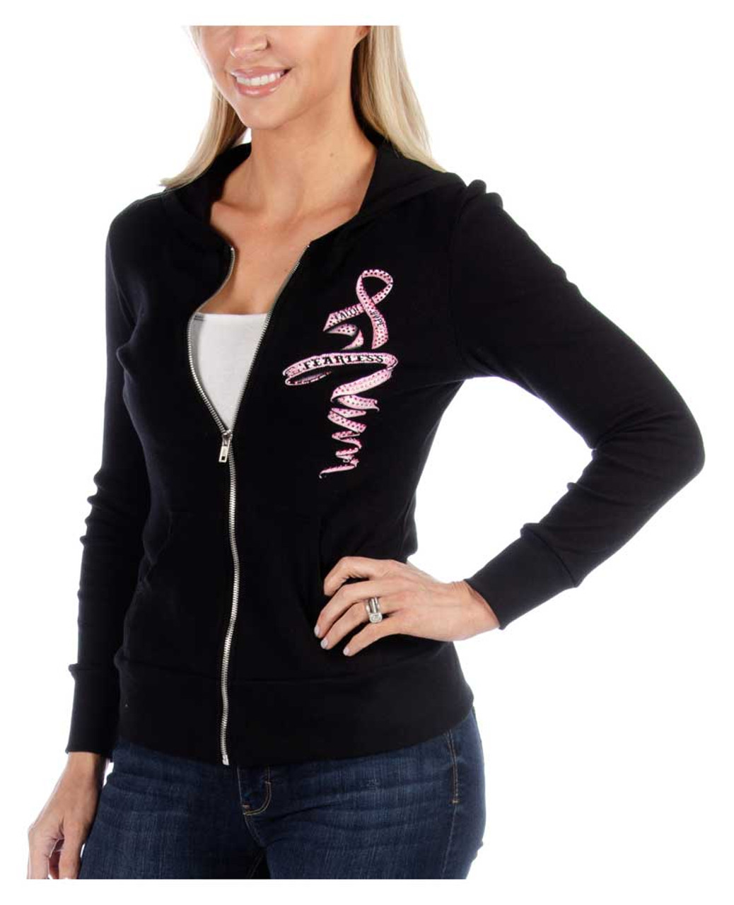 black women's zip up hoodie